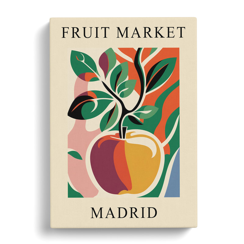 Madrid Fruit Market Exhibition Apple - Wrapped Canvas, 50cm H x 35cm W x 3cm D