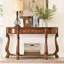 Console en bois massif brun 51,97 "