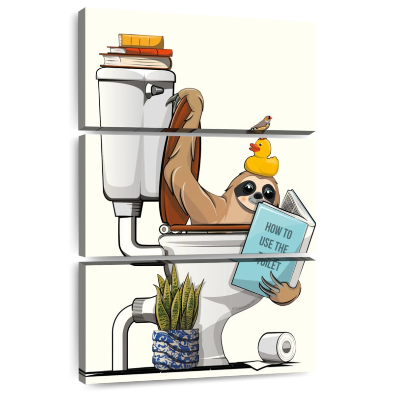 Ketti paresseux dans la toilette, H 38 po x l 24 po