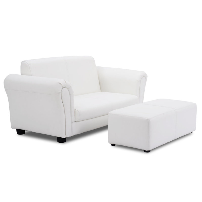Club pour enfants et repose-pieds Lach, blanc