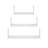 Meryn 3 Piece Wall Mounted Floating Shelf with Invisible Brackets