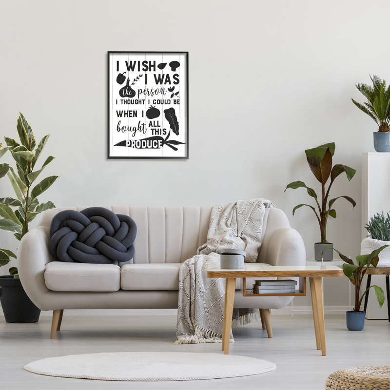 Drôle d'art culinaire giclée par Anna Quach, H 30 po x l 24 po x P 1,5 po, Giclée encadrée noir minuit