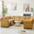 8-Piece Upholstered U Shaped Corduroy Sectional-911819765