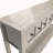 60" Long Sofa Table with two Different Size Drawers and Bottom Shelf for Storage-1035980649