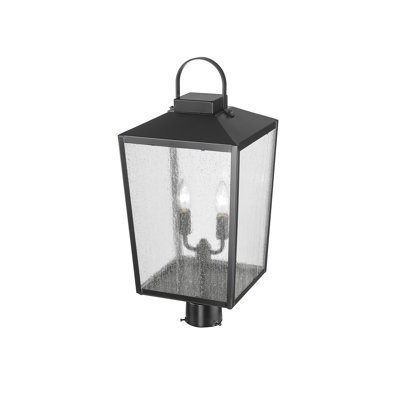 Lampadaire extérieur à tête simple 2 lumières 22,625 "Devens