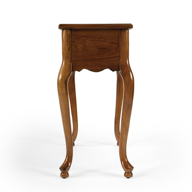Croydon One Drawer with Pullout Side Table, Olive Ash Burl
