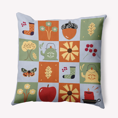 Fall Windows Indoor/Outdoor Throw Pillow