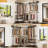59"-103.2"L Shaped/C Shaped Metal Pipe Clothing Rack,Garment Rack With 3 Wood Shelves,Organizer Rack Wall Mounted-1961405366