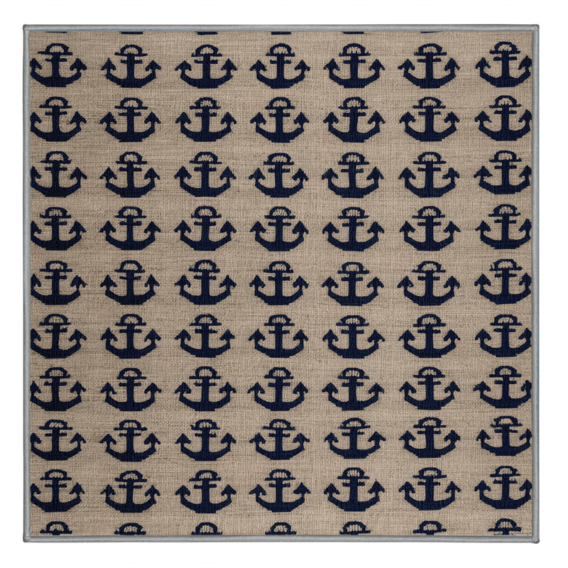  Tapis nautique lavable Anchor Designs, Rectangle 7 pi x 9 pi