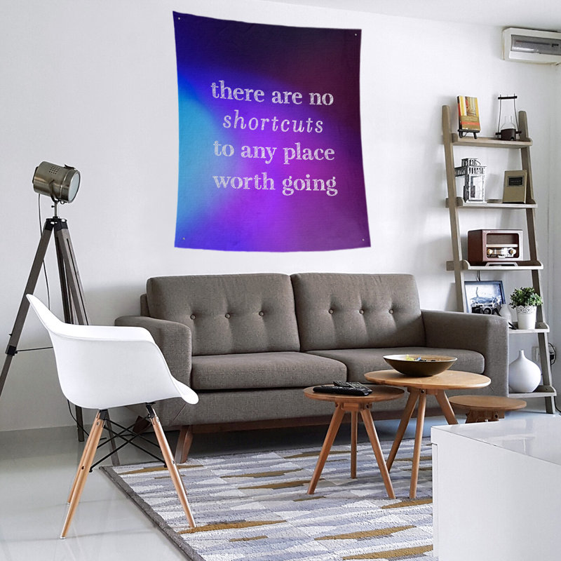 Polyester Tapestry, 27.5" H x 37.5" W, Blue/Purple