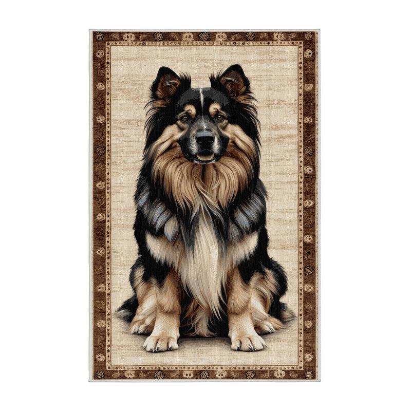  Tapis lavable de la collection South Ovcharka Dogs, Rectangulaire 2 pi x 3 pi