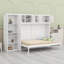 Lit escamotable mural avec armoires Murphy-1458353075