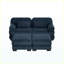 Canapé modulaire en forme de U 76,4 po Cloud 2, 2 places avec 2 repose-pieds, coussins épais, velours côtelé respirant, bleu-133671305