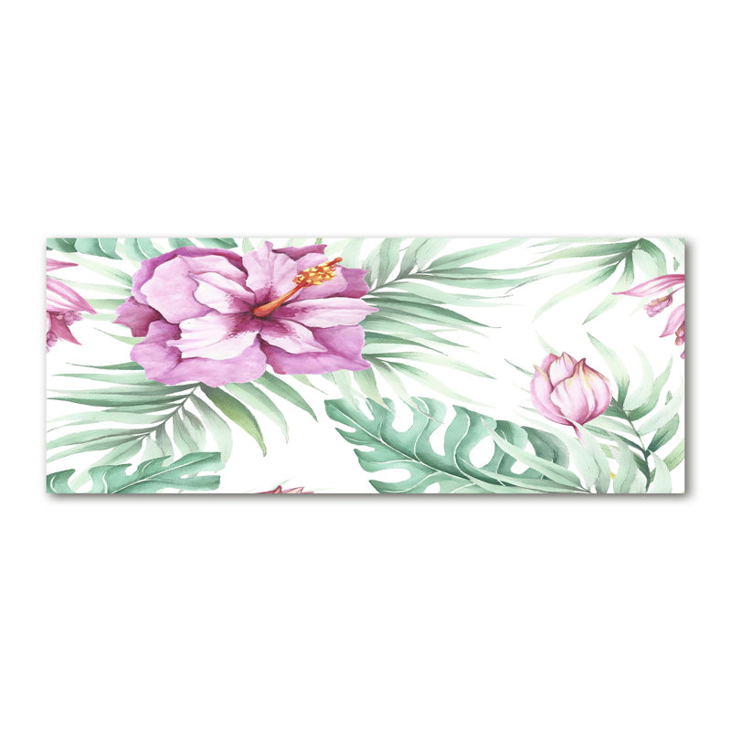 Hawaiian Flowers - Wrapped Canvas Print