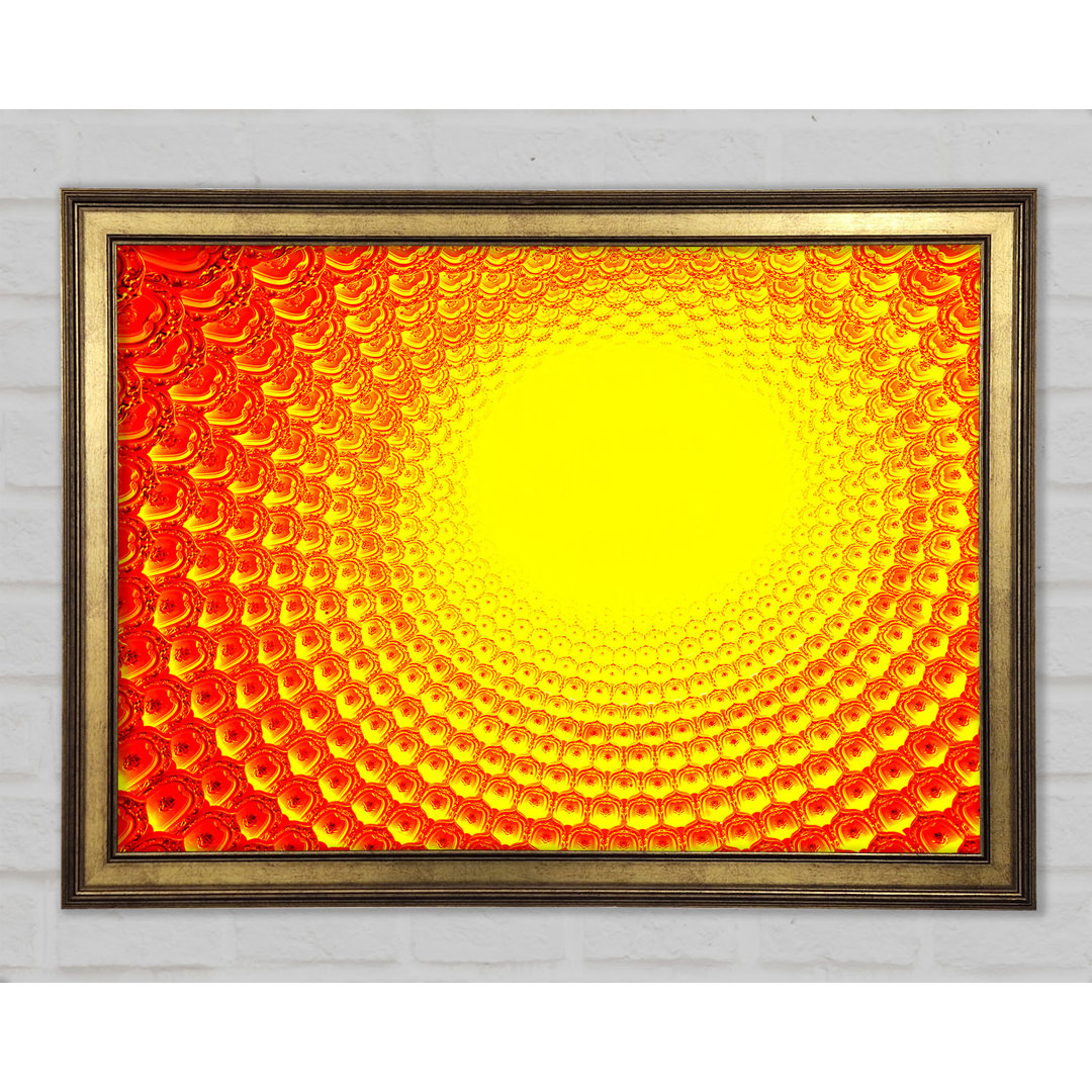 Rays Of The Golden Sun - Einzelner Bilderrahmen Kunstdrucke auf Holz