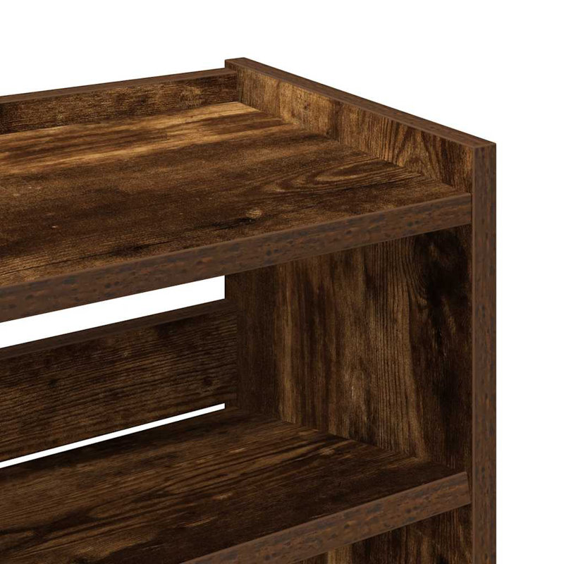 Shoe Rack, Smoked Oak
