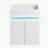 Wall Mounted Bathroom Vanity with Sink, radar sensing light and Storage Space