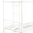 Metal Bunk Bed With Trundle White - , Comfortable For Twin White Strong, Noise- Construction-805016465
