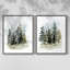 Impression encadrée Washy Treeline I-Premium - prête à être accrochée - aucun clou requis - aucun clou requis-1881254869-1881254879