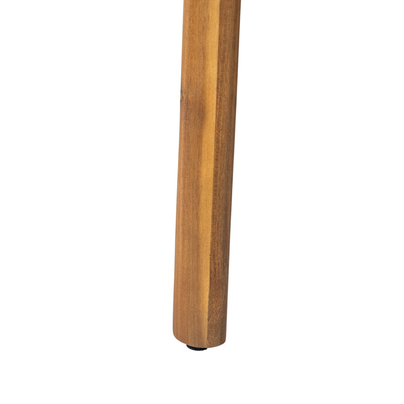 Chaises de patio confortables, ensemble de patio rustique moderne en bois d'acacia