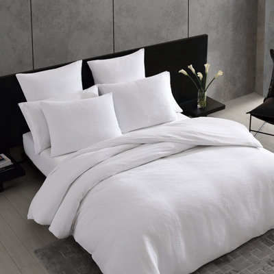 Vera Wang Textured Pleats Duvet Cover S