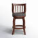 Morgan Swivel Upholstered Counter Stool with Solid Wood Frame