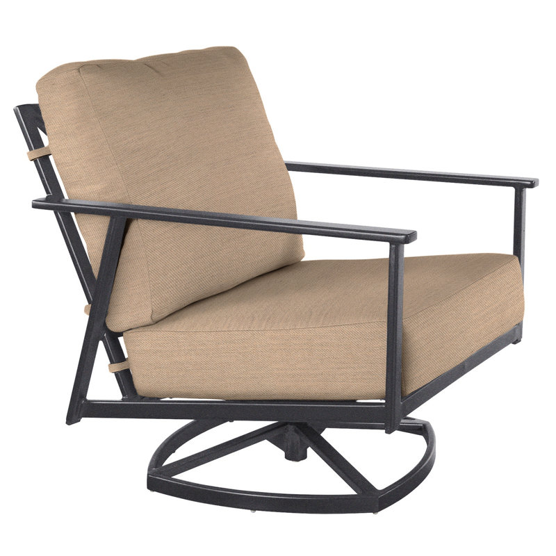 Marin Outdoor Rocker Chair, Graphite, Flagship Stone Sunbrella®