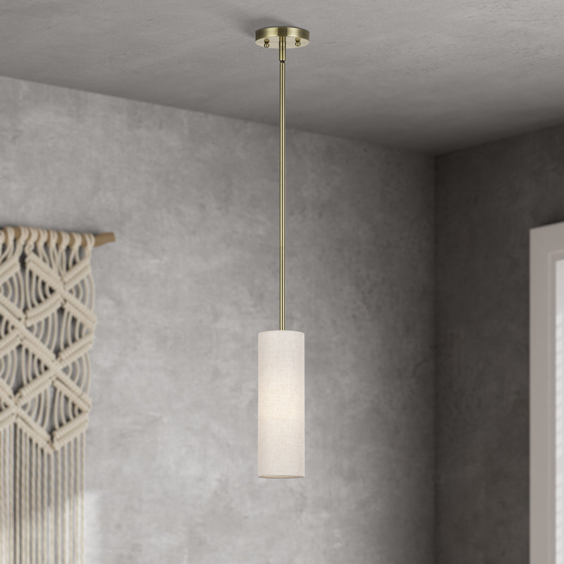 Acree 1 Light Antique Brass Mini Pendant