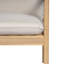 Causeuse d'extérieur en bois d'acacia avec table basse, structure, coussin