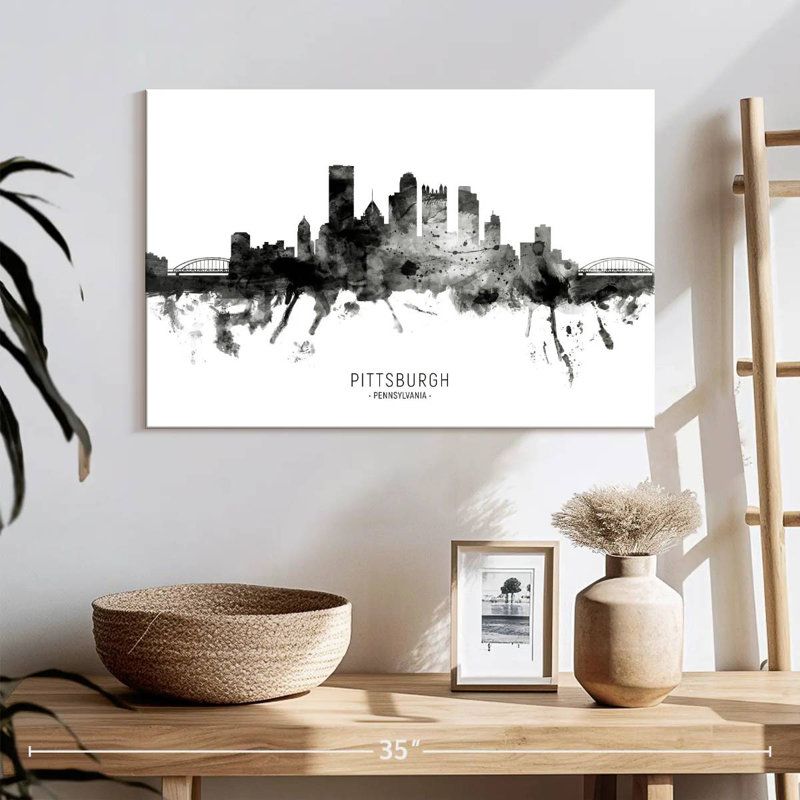 Ravi, Pittsburgh, Pennsylvanie, horizon, neuvième, H 16 po x l 24 po