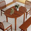 Oval Solid Wood Dining Table