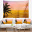 Tapisserie «Coconut Tree Silhouette»-225725432
