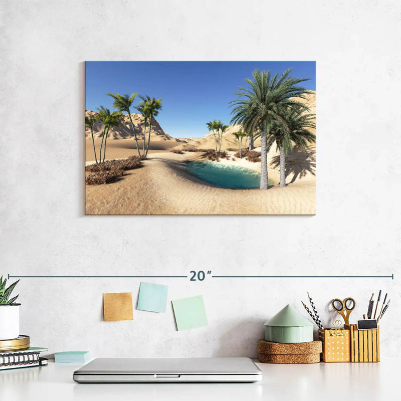 Alvord Oasis In The Desert, 8" H x 12" W
