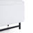 Elegant Ottoman With Spacious Storage Function, White