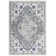 Rectangle Geometric Power Loom Polypropylene Area Rug in Gray