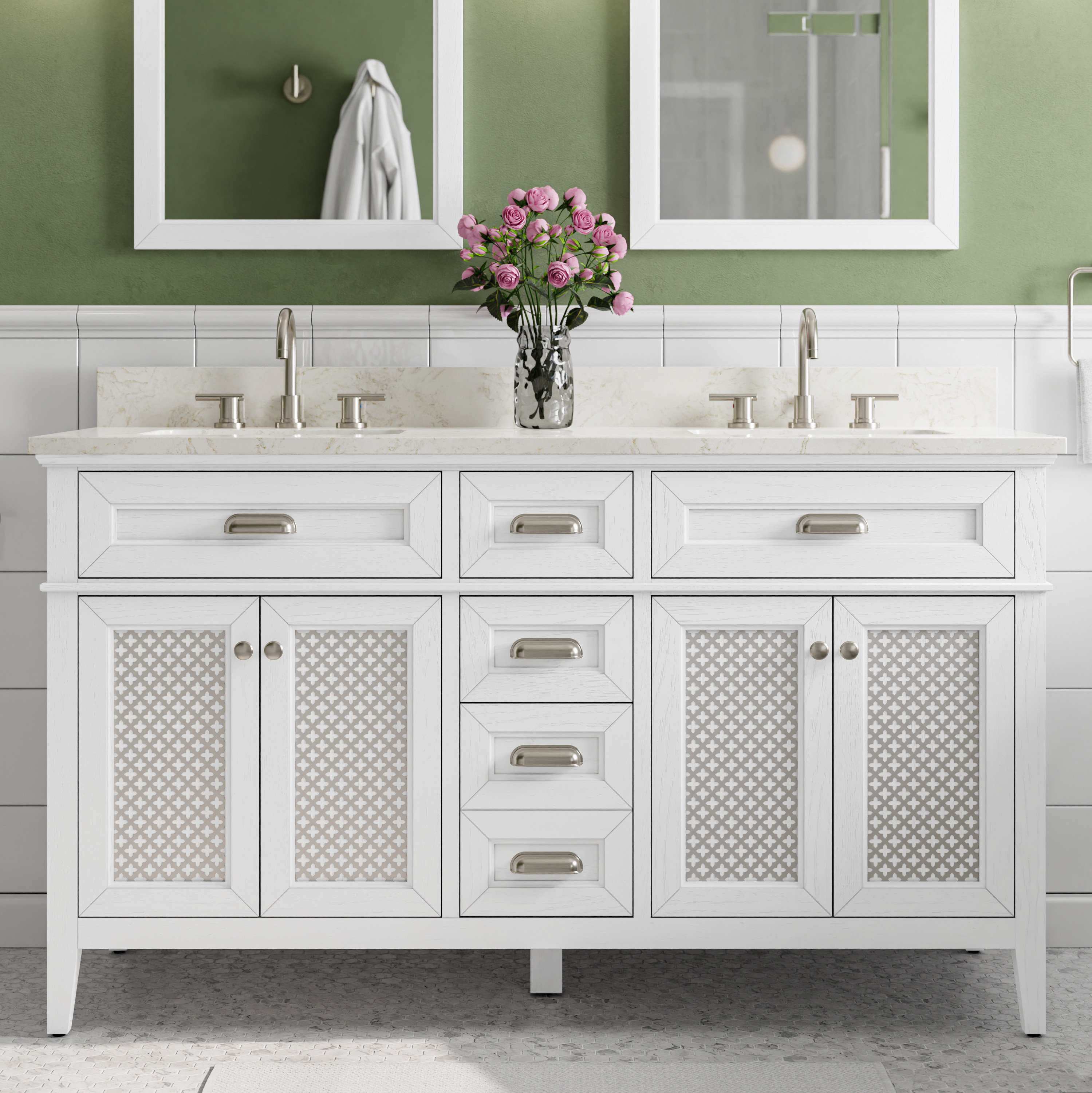 Norre Double Bathroom Vanity (60–72)