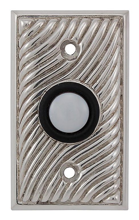 Push Button Doorbell, Polished Nickel