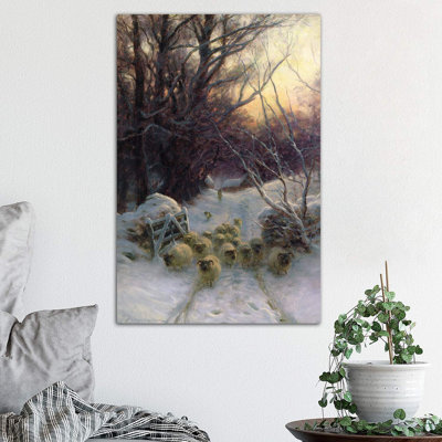 The Sun Had Closed for the Winter Day 1 Piece Wrapped Canvas Wall Art