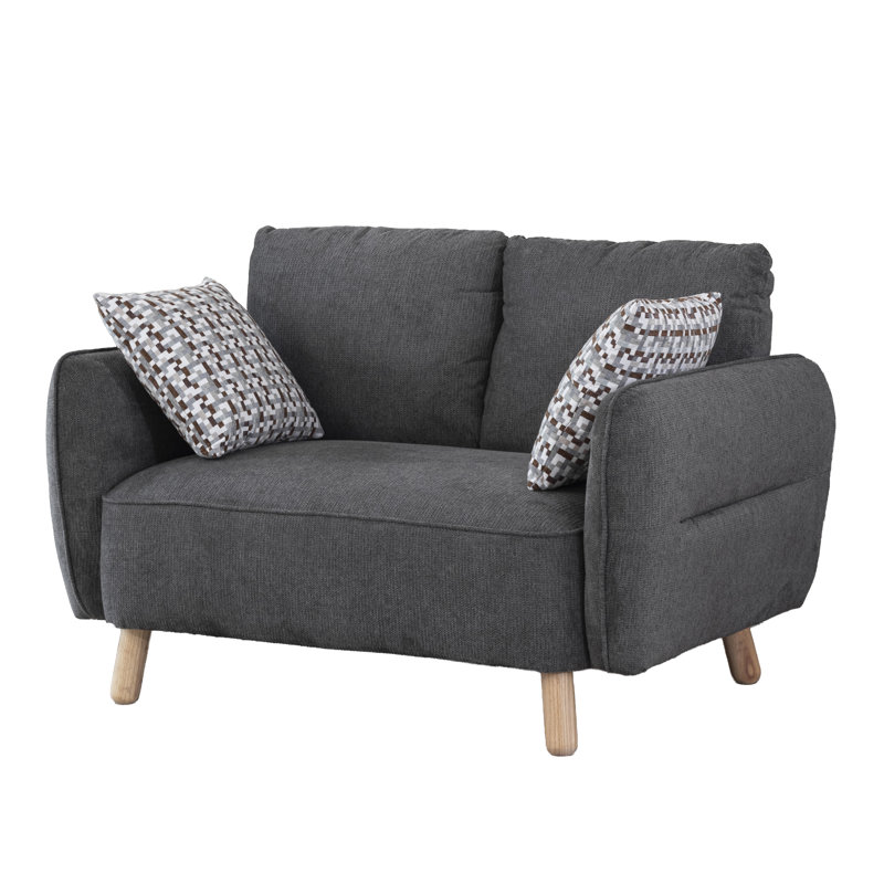 Gladding 2 Seater Loveseat, Dark Grey
