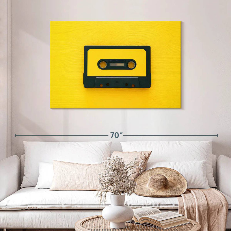 Cassette jaune Abarca, H 30 po x l 45 po