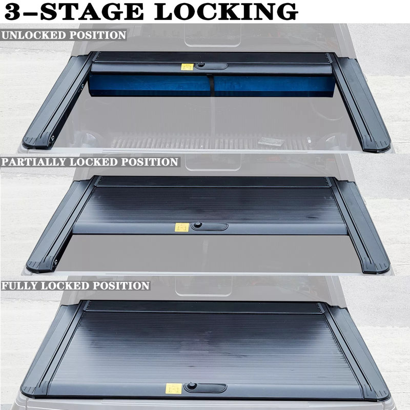 Couvre-tonneau de 5,5 pi en aluminium pour Ford F-150 2009-2025