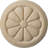 Reese 2.75'' H x 2.75'' W x 0.25'' D Wood Rosette Applique