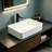  Topcraft 19"L White Rectangular Bathroom Ceramic Sink Vanity Basin