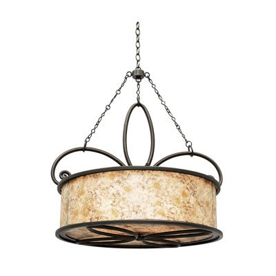 Lustree tambour 4 lumières lanterne Whitfield