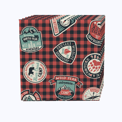 100% Cotton Checkered Square Napkin
