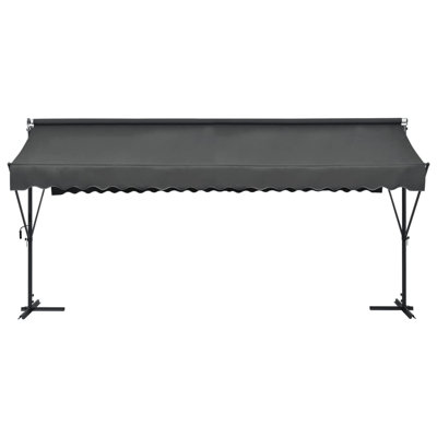Free Standing Awning Outdoor Retractable Awning Patio Sun Shade Shelter