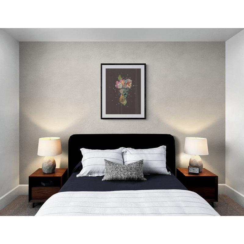 Flowering Barnacle Cluster Print by Jenny Brown, Black Framed Paper, 31.25" H x 25.25" W
