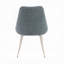 Ensemble de chaises d'appoint 2 pièces - revêtement bleu clair, pieds en métal, chaise de salle à manger moderne scandinave