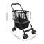 Chariot de magasinage pliable à 2 niveaux