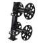 Heavy Duty Double Welding Cable Reel, Welding Cable Lead Reels for 150FT 1/0 & 125FT 2/0 Cable, Powder-Coated Steel Reel with Locking Pin for Service Trucks, Fleet Maintenance, Jobsites
